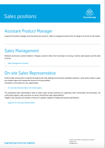 Sales positions